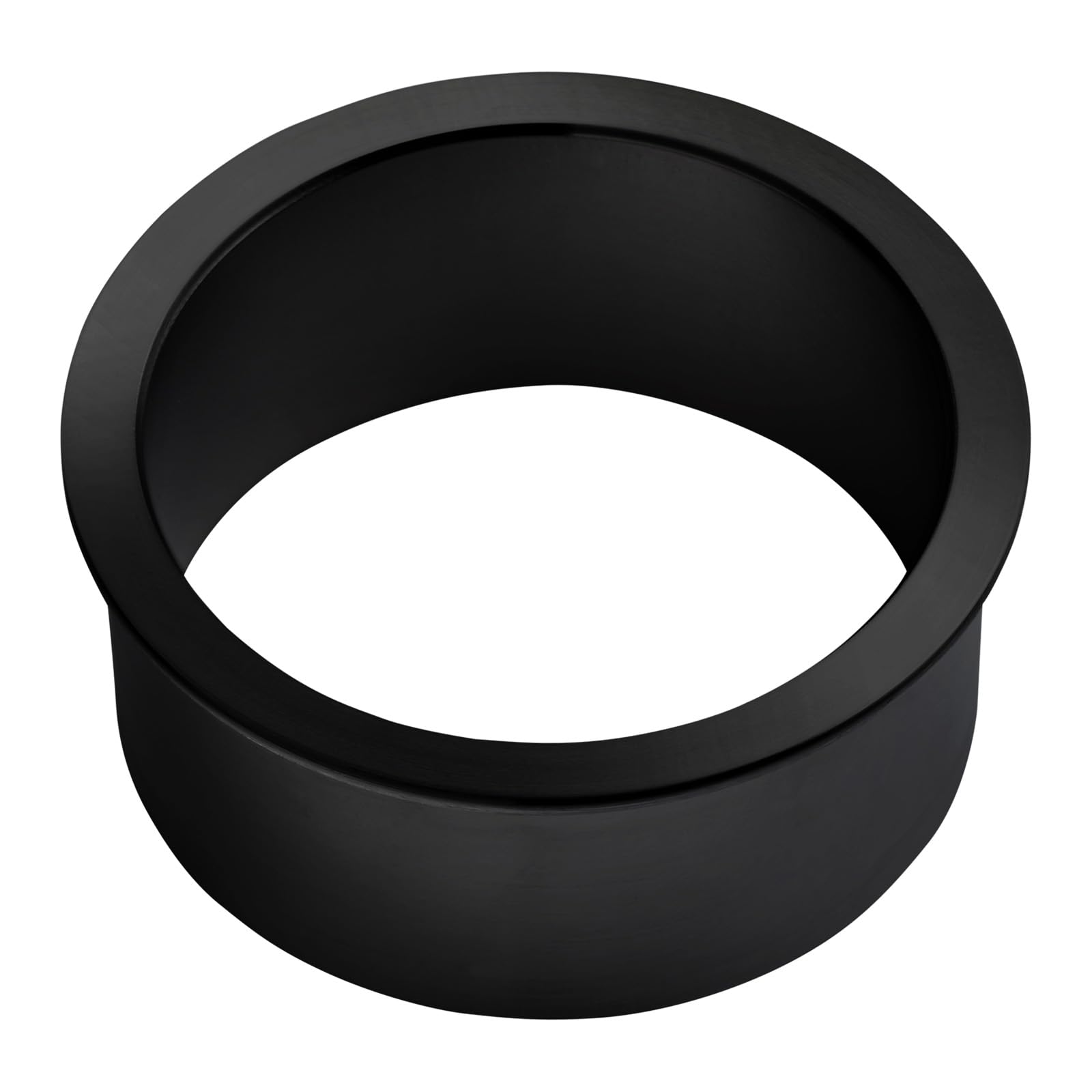 SOTECH Cable grommet, open, installation diameter 50 mm, outer diameter 59 mm, real stainless steel, black, galvanised, cable ring, cable outlet — image 1