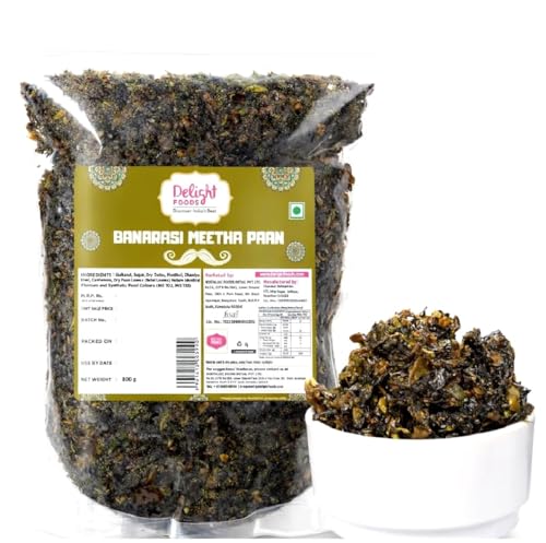 Image of Delight Foods Banarasi Meetha Paan Mukhwas 800g | Traditional Sweets Mouth Freshener Digestive | After Meal Refreshment | No Supari & Areca Nut | Authentic Pan Mix | Sweet & Refreshing Snack