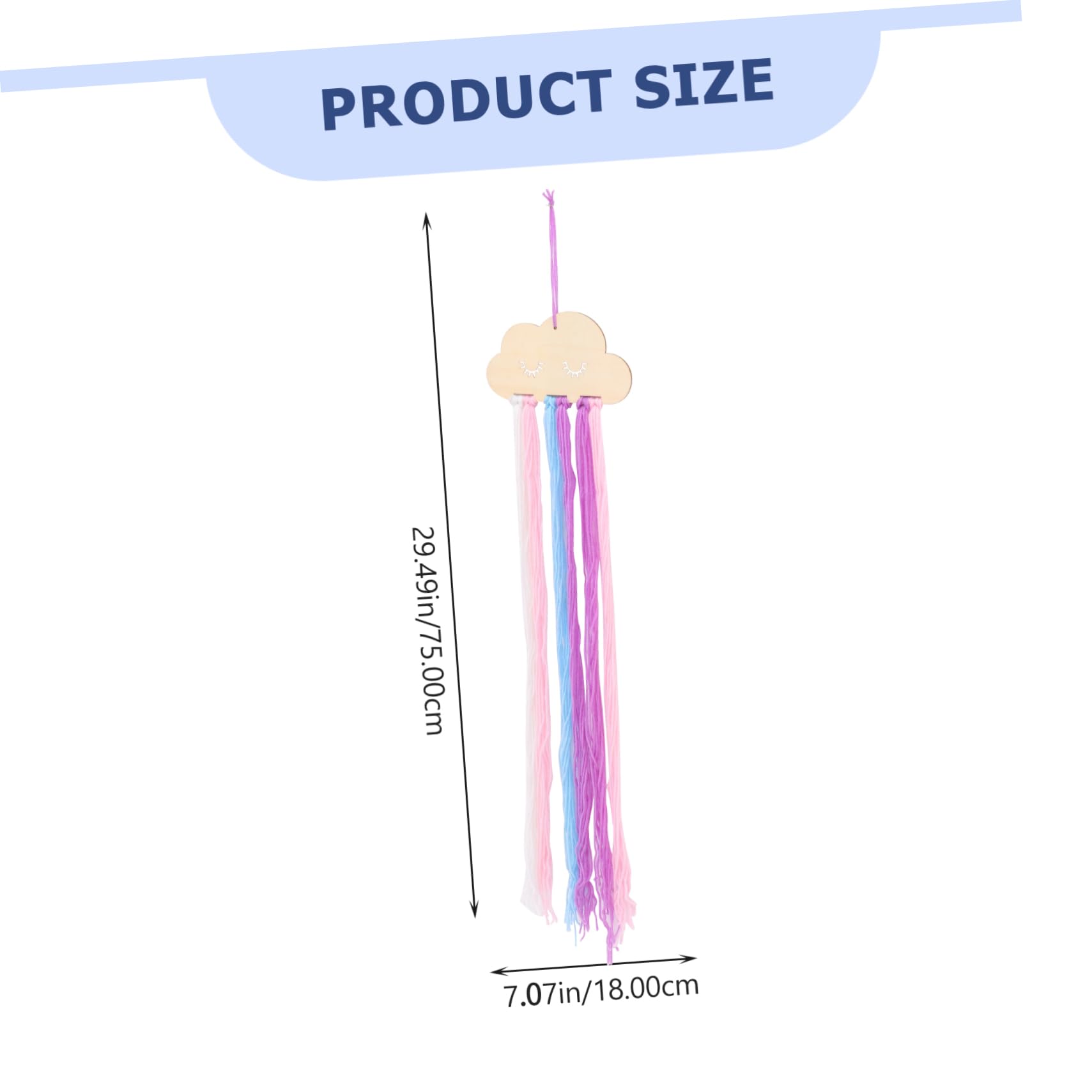 Hemoton Hairpin Organizer Pcs Cloud Shape Bow Holders Girls Hair Bow Storage Practical Beautiful Easy to Use