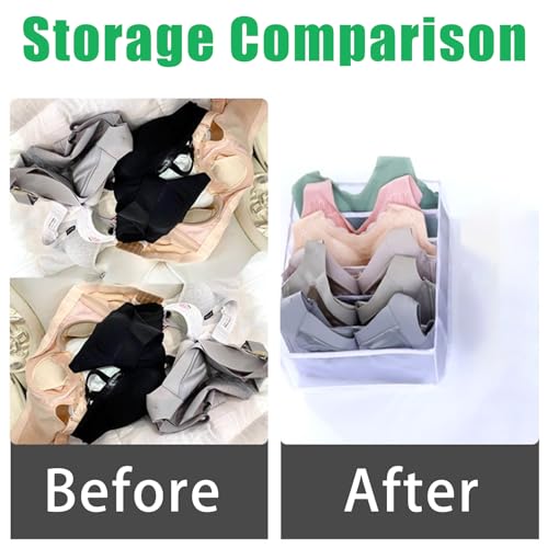 VPB 2 Stück Schubladen organizer unterwäsche,Socken Bh aufbewahrung,Faltbare Schrank schublade organizerTeiler für unterwäsche