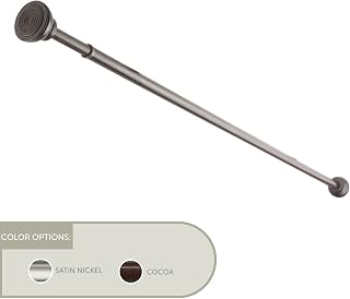 Rod Desyne 7/16" Decorative Spring Tension Rod 24-36 inch - Cocoa