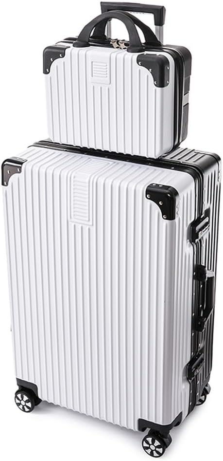 Suitcase Large Luggage 4 Wheels Lightweight Zipperless Hardshell Lightweight Luggage Sets 2 Piece,Red,26in