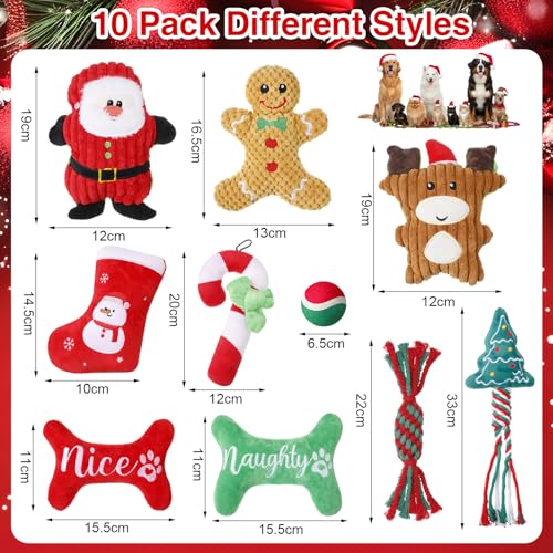 Juguetes de Peluche para Perros Xmas Pack x10 miniatura 2