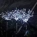JJGoo Solar Firework Lights, 2 Pack 120 LEDs 2 Lighting Modes Solar Garden Lights Outdoor Waterproof for Yard Patio Walkway Pathway Party Wedding Christmas Decorative- Cool White