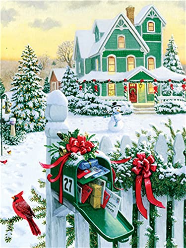 Odtis Ejércitoqz 5d Diy Diamond Painting Pintura Imágenes Diamante Bordado Venta Navidad Nieve Paisaje Decoración Cover