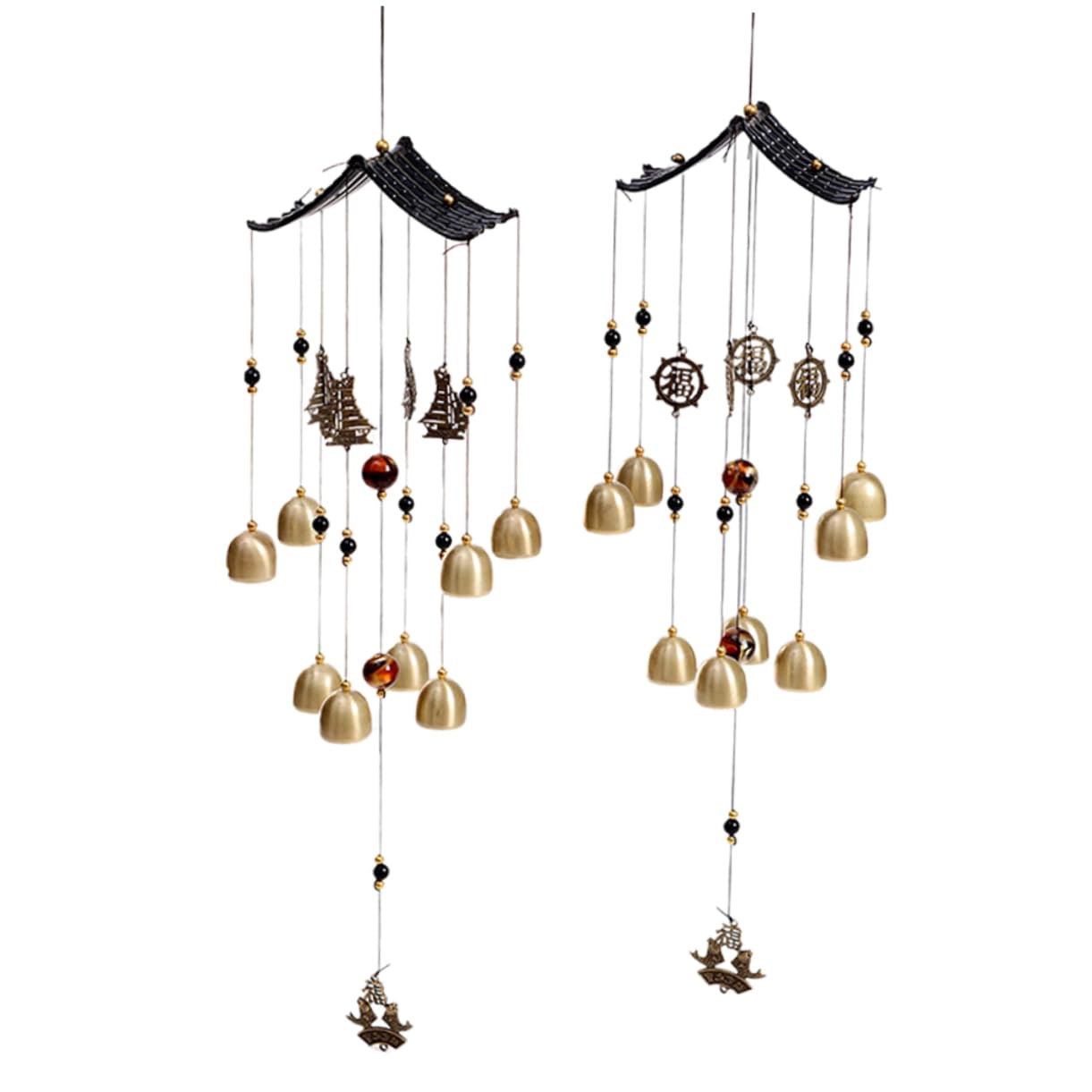 Yardenfun Windspiel Aus Metall Mit Kaninchen-Design – 2-teilig, 45,5 Cm Lang, Für Garten, Balkon & Terrasse