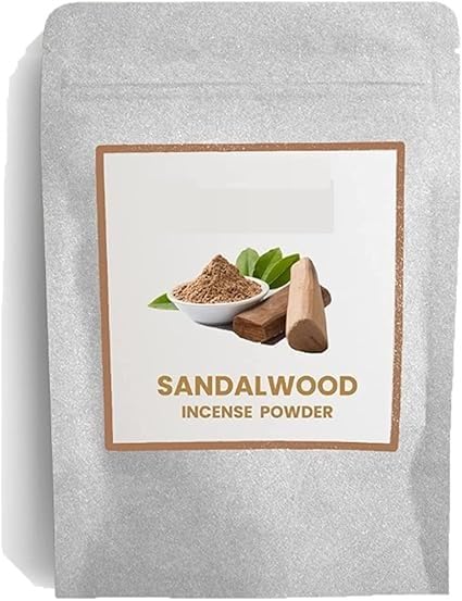 Jevr Nchant - Incienso en polvo de sándalo 100% natural y auténtico, 500 gramos
