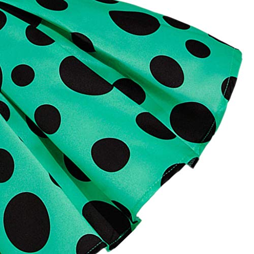 DreamHigh Kids Skirts Toddlers Polka Dot Girls One Off Shoulder Dress for 2-8 Years3