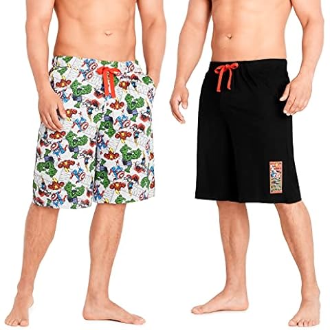 Marvel Mens Casual Summer Shorts Set Cover
