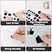 LXUEJIE LED Light Blocking Stickers, 8 Pcs Blackout Stickers for Electronic Light Dimming Sticker Blocking Covers for Routers LED Covers 100% Blocking(4 Cut Out + 4 Uncut)