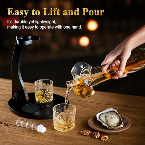 image for LUJII Heroic Sword Whiskey Decanter Set for Brave Hero, Liquor Dispens