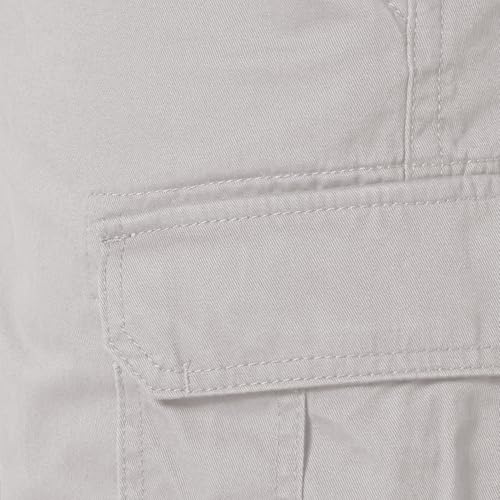 Image of Amazon Essentials Men's 10 inch Classic-Fit Cotton Cargo Shorts with Pockets, Zip Fly, Button Waist (Available in Big & Tall)