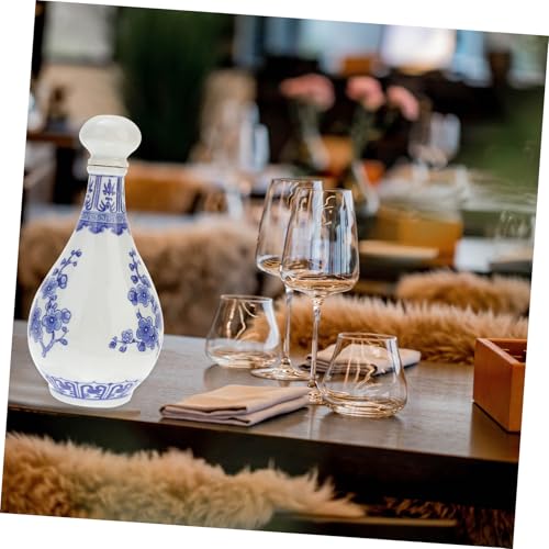Bouteille à vin décorative en céramique pour repas convivial - 3