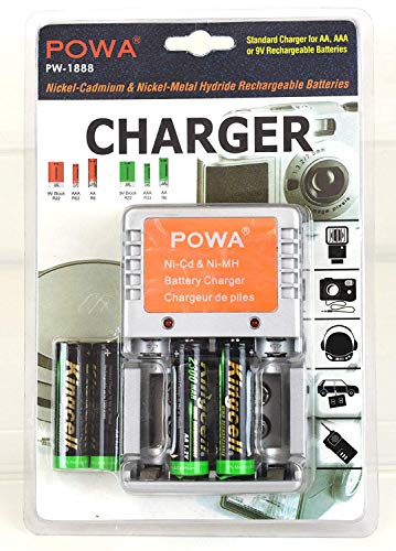Powa PW-1888 Ni-MH AA, AAA, 9V Battery Charger