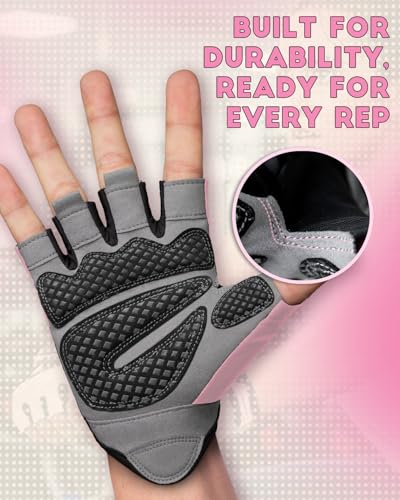 Image of VINSGUIR Workout Gloves for Men and Women, Weight Lifting Gloves with Excellent Grip, Lightweight for Gym Exercise, Cycling, Cross Training, Pull ups, Fitness, Climbing and Rowing
