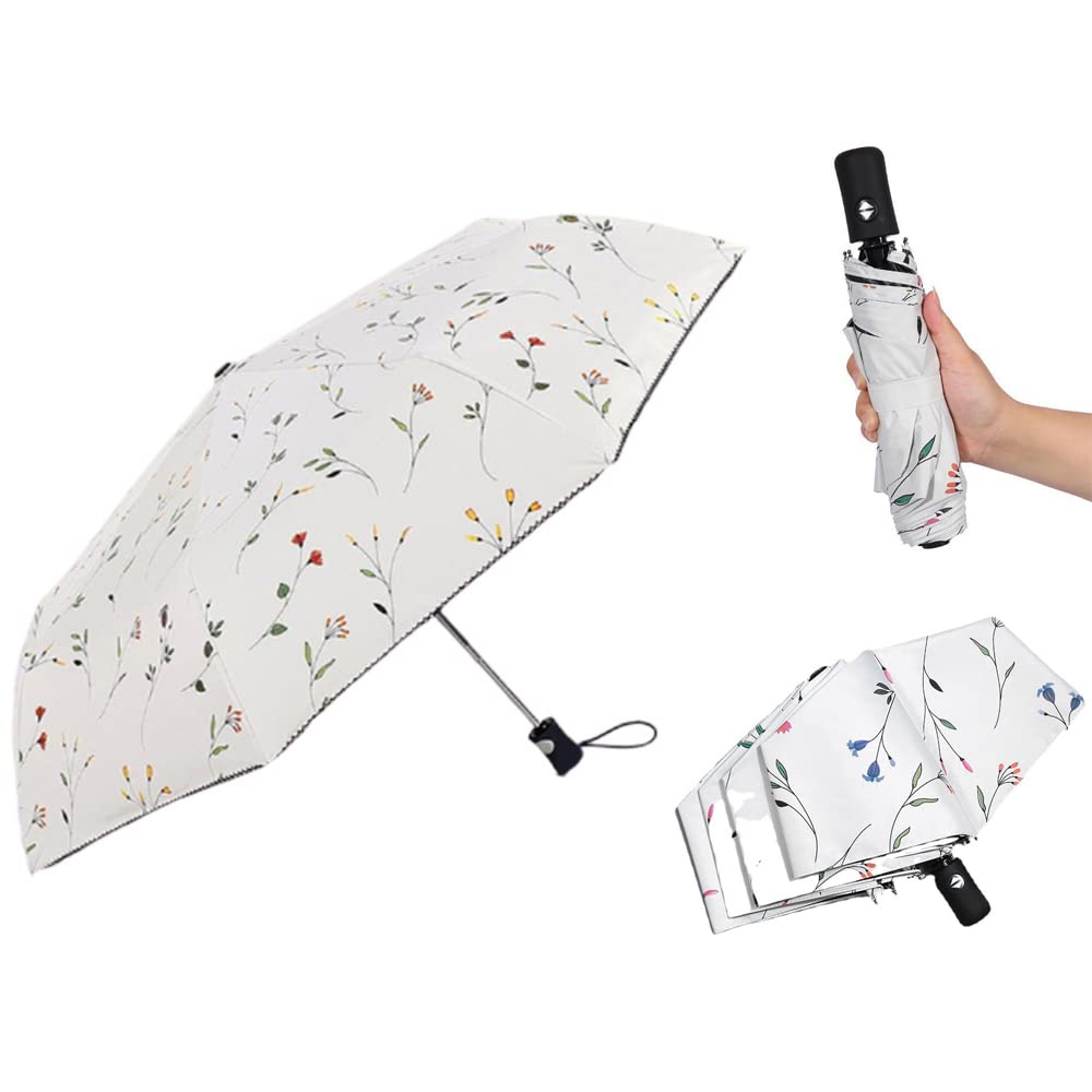 Sponsored Ad – Folding Umbrella Automatic, UV Sun Umbrella Folding Travel Umbrella Auto Open and Close, Fast Drying Travel Umbrella, for Windproof, Rainproof & 99.9% UV Protection Parasol with Black Anti-UV Coating
