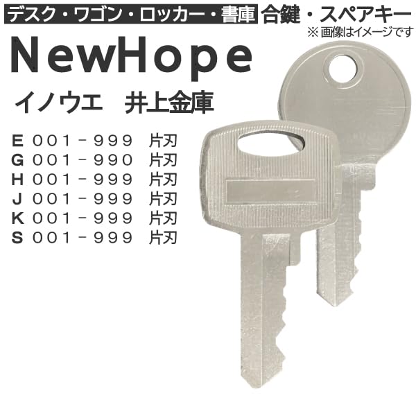 Amazon.co.jp: 合鍵 スペアキー NewHope（イノウエ・井上金庫