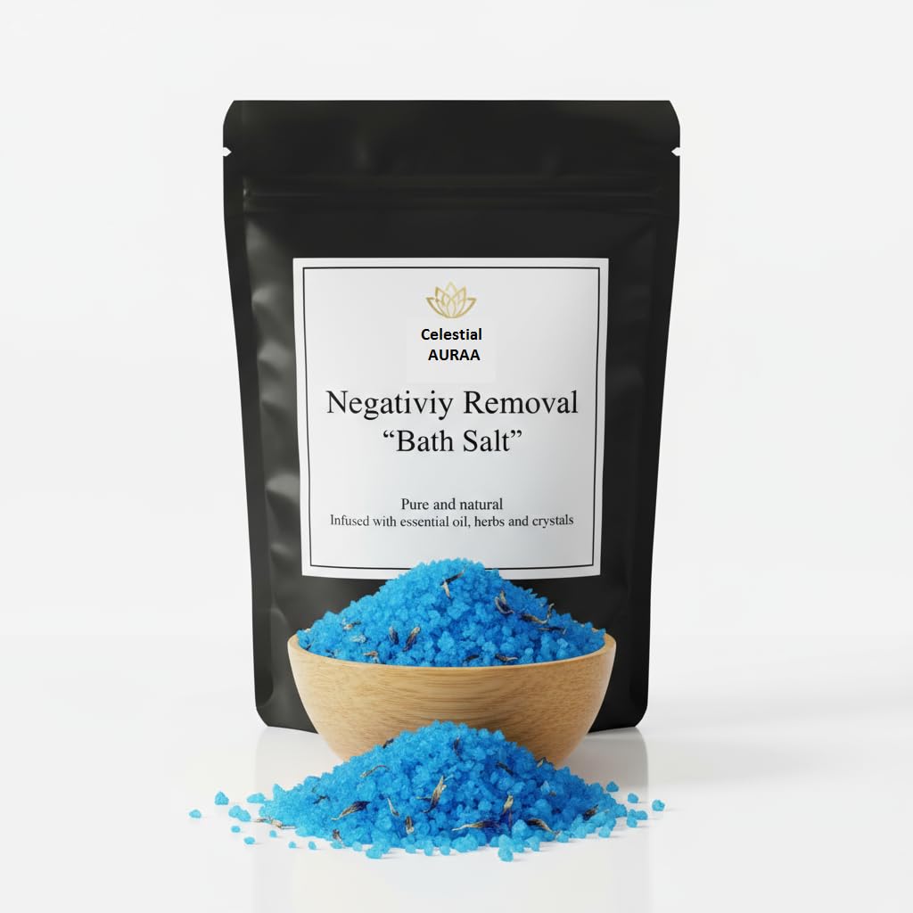 Celestial Auraa Negativity Removal Bath Salt | Natural Salts & Aromatic Oils | Clears Negative Energy, Restores Balance & Promotes Inner Peace | 300g-image-16