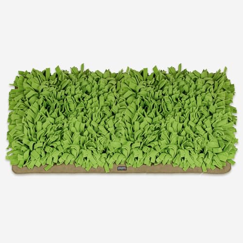 KNAUDER'S Best - XL Schnüffelteppich für Hunde in 90cm x 70cm - Schnüffelteppich mit mehr als 2.000 Fransen - Hundespielzeug aus 5qm Polarfleece - Weich und sanft - Hundezubehör Made in Germany