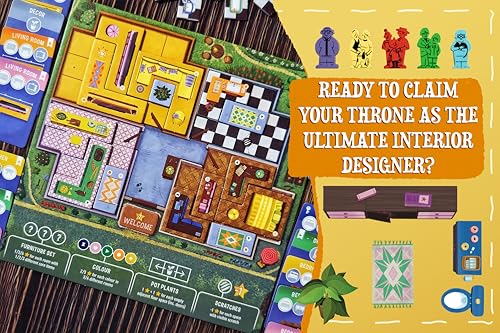Happy Home Juego de Mesa Estratégico para 2 a 4 Jugadores miniatura 2