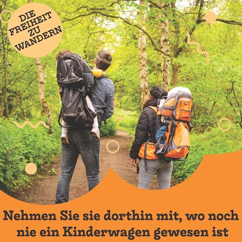 Luvdbaby Kraxe Kindertrage bis 18 Kg - Ergonomisch Kindertragerucksack für Kinder - Premium Toddler Carrier - Baby Tragerucksack - Babytrage Rückentrage Kleinkind - Rucksack mit Kindersitz – Bild 5