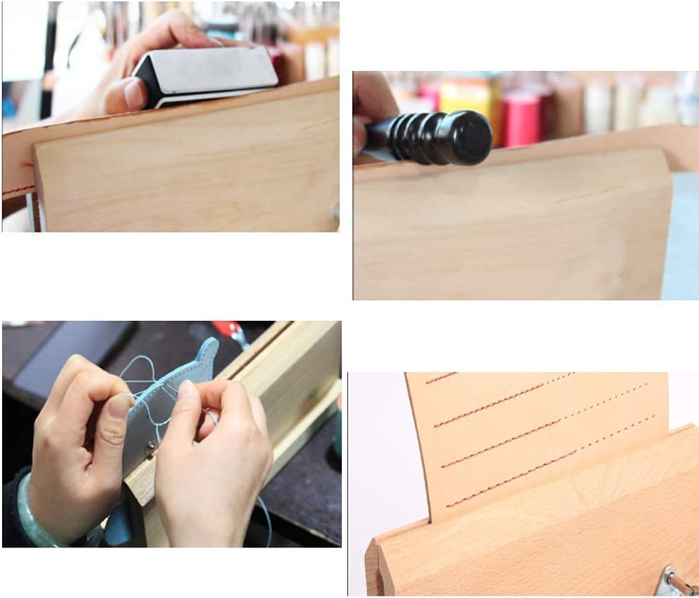 Lederen Craft Hand Stitching Pony Paard Verbeterde Houten Tafelklem Voor Lederbewerking Naaien