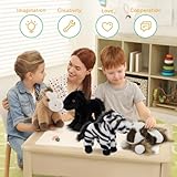 Zoom IMG-2 morismos 4pcs peluche cavallo set
