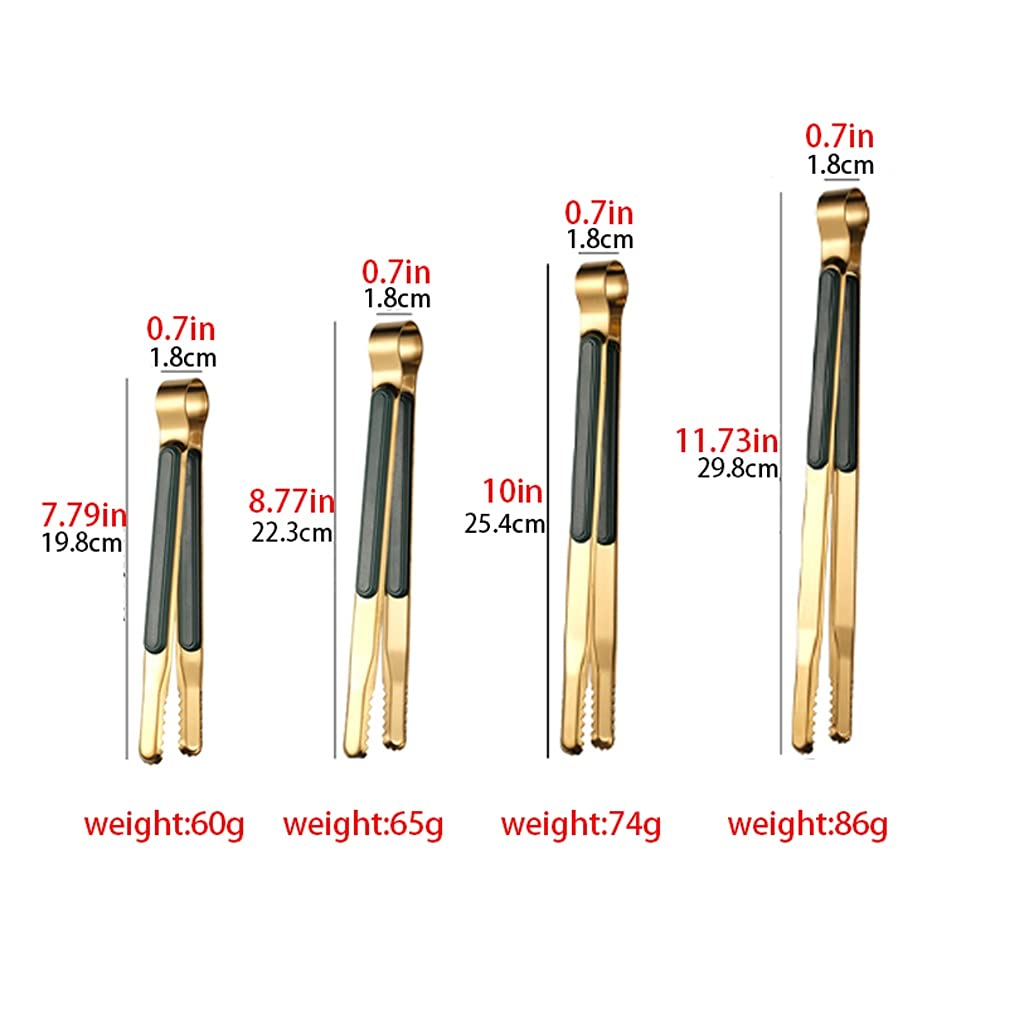 Szczypce do grillowania, Szczypce kuchenne ze stali nierdzewnej 304 19,8–29,8 cm do smażenia na grillu(25.4cm)