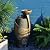 Tankana Large Jar Water Fountain Zen Feature - Outdoor Garden Indoor Floor Standing Fountains Waterfall with LED Light & Pump for Home Decor Office Yard Patio Pool Deck Porch, Goldish-Bronze