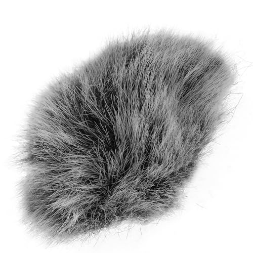 Housse anti-vent pour microphone antibruit filtre fausse fourrure pour scènes extérieures