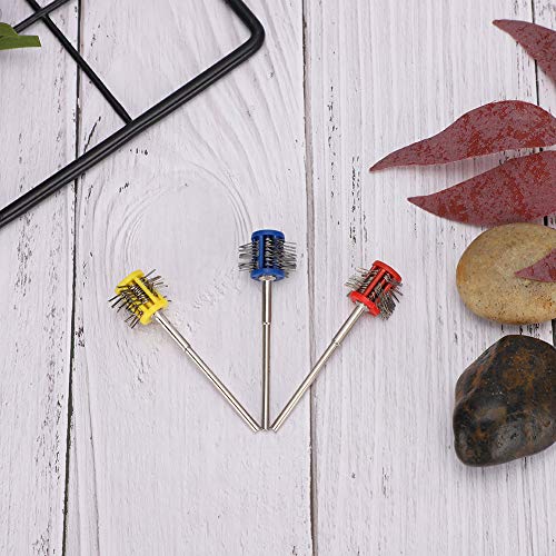 Image of Metal Polishing Brush, Durable Metal Texturing Brush - 3-Piece Wire Brush Polishing Set for Sanding and Rust Cleaning on Metal Surface