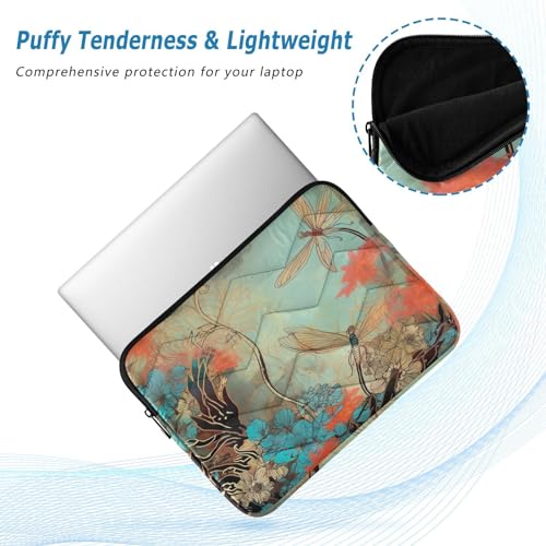 Funda para portátil 13-14 pulgadas con flores coloridas impermeable y anti impactos miniatura 5