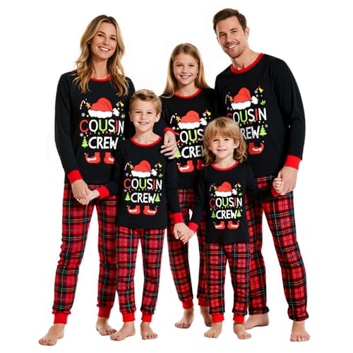 Onyagin Family Christmas Pajamas Matching Sets Holiday Pjs Sleepwear Cousins Crew Outfits For...