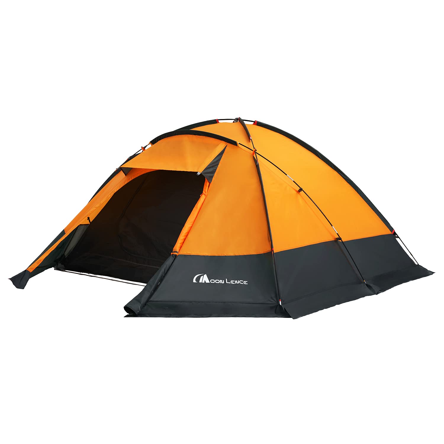 Moon Lence 4 Person Tent Waterproof PU2000mm Camping Tent Lightweight Family Camping Tent Double Layer Easy Set Up, Tent for Camping Hiking Picnic Travelling