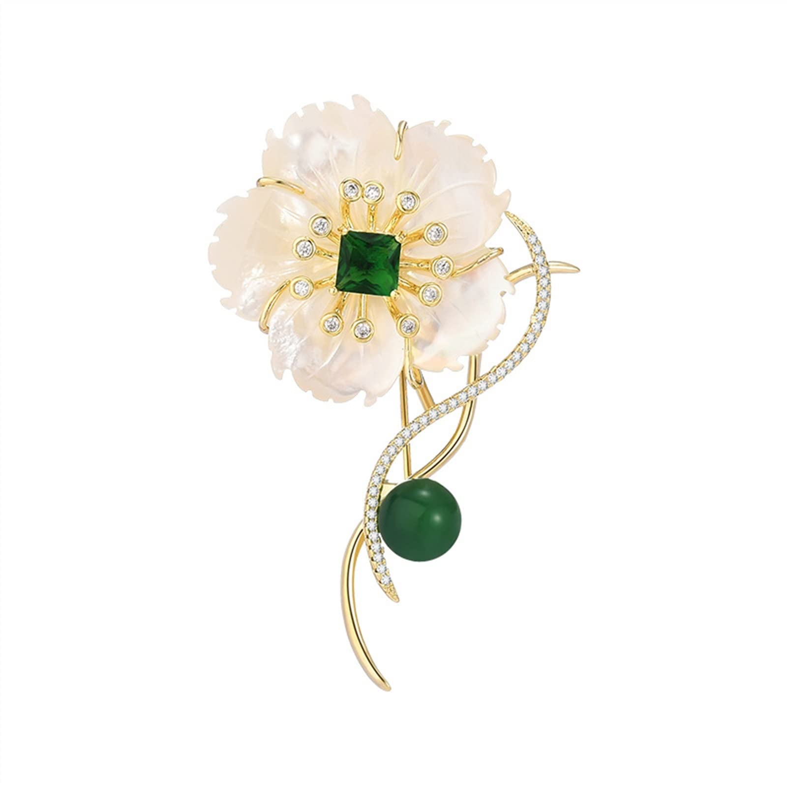 Broche de flor de begonia vintage accesorios de moda pin de lujo mujer 8
