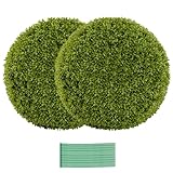 Matériaux de qualité supérieure : fabriquées à partir de polyéthylène de haute qualité, ces boules de buis artificielles sont conçues pour être résistantes à la décoloration, imperméables, résistantes aux UV et durables, assurant qu'elles résistent à l'épreuve du temps. Le matériau PE non toxique et inodore garantit qu'ils sont sans danger pour vous et vos proches.