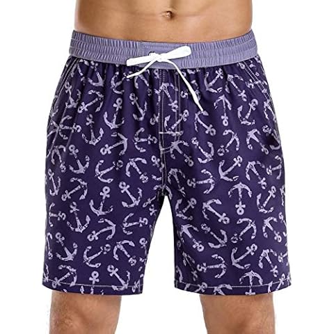 unitop Men's Board Shorts Water Sports Quick Dry Printed Beach Trunks - - 30A Cover
