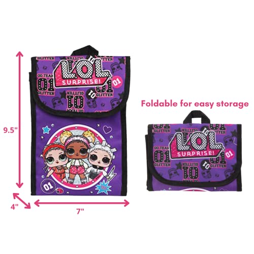 LOL Surprise Purple Back too School Essentials Set for Girls, Purple, Size 16"4