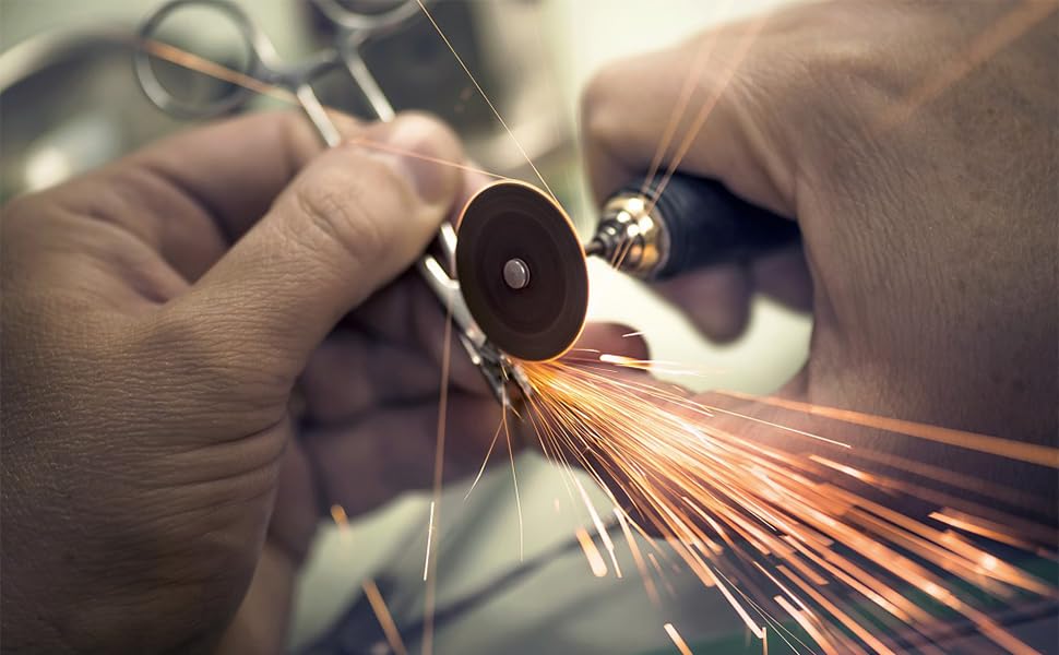 Miniatura 7 de Juego de ruedas de discos de corte para accesorios de herramientas rotativas Dremel, hojas de sierra circulares HSS Kit de rueda de corte de resina