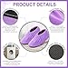 JaGely 11 Pairs Reusable Shoe Covers Non Slip Cloth Washable Thickened Bowling Shoe Covers for Indoors Men Women(Light Purple)