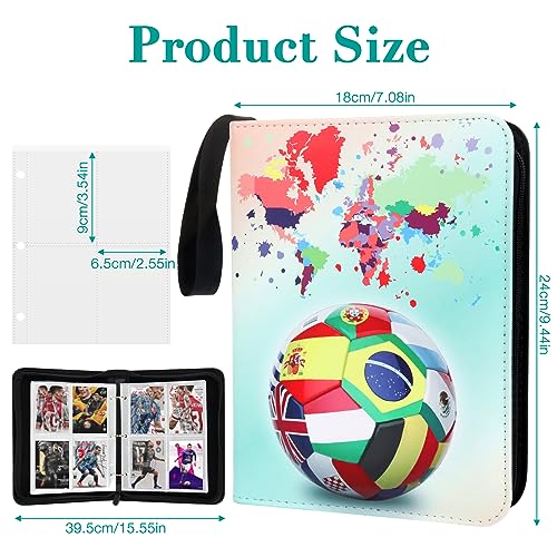 FENGQ Album per carte da calcio, album da