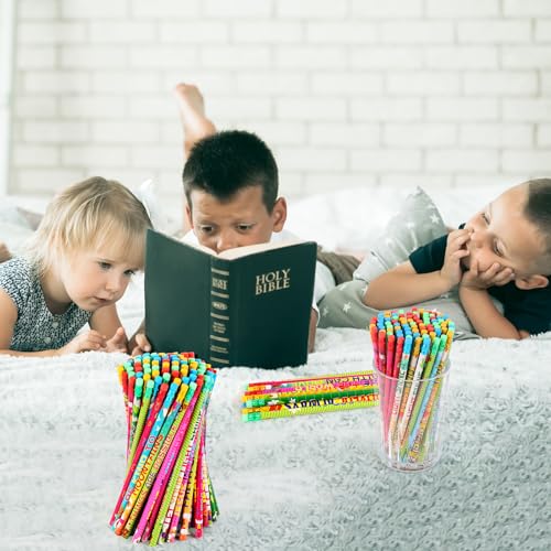 Lápices religiosos con versículos bíblicos pack 100 pzas miniatura 6
