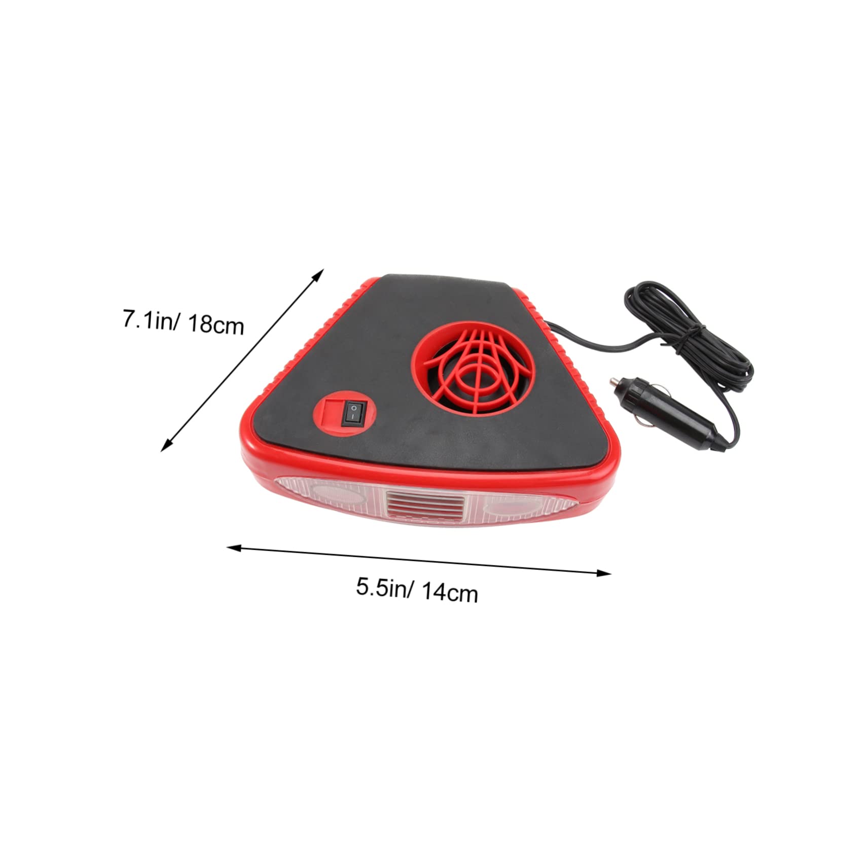Desempañador Portátil para Coche 150w, Calentador de Vehículos | Montaje en Salpicadero, Giro 360°, Plástico y Metal, Uso en Vehículo, Parabrisas
