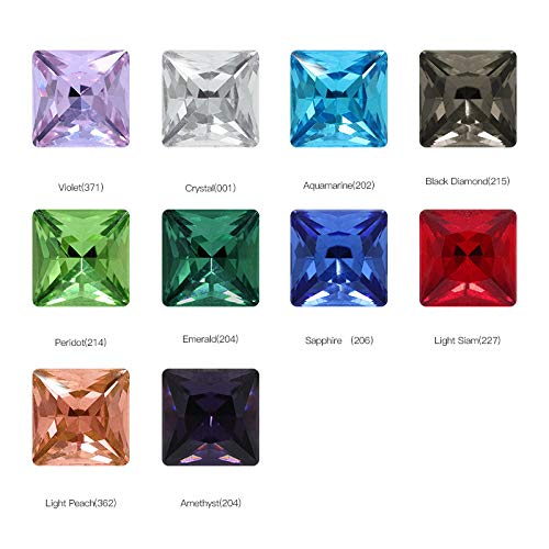 ✧1点物✧高級ガラス✧クリア＆AB✧ガラスビジュー✧クリスタルガラス✧アソート✧ Amazon | K9 ガラス製 ラインストーン 手芸用ビジュー パーツ 正方形