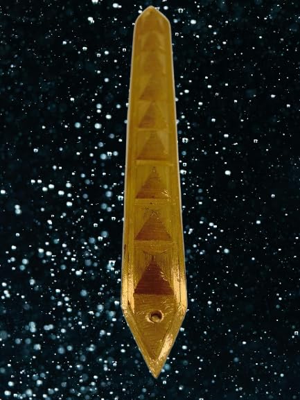 Copper Pyramid Divider Patti Strip for Partition and Dividing South Facing House & Office Vastu Remedies Size - 5.25 Inch