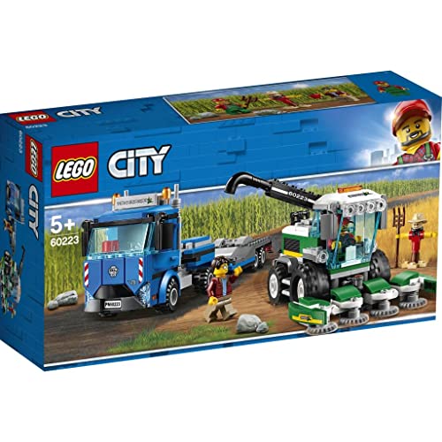 City Trasportatore di Mietitrebbia con 2 Minifigures e Uno Spaventapasseri, Set di Costruzioni per Bambini dai 5 Anni per Un Gioco Realistico, Aiuta a Sviluppare la Fantasia dei Bambini, 60223 - Lego - Immagine 3