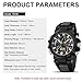 LN LENQIN Mens Watches Digital Military Watch for Men Stopwatch Army Survival Tactical Sports Outdoor Big Face Waterproof Men's Wrist Watches with LED Backlight/Timer/Alarm/Date (R036-Black)