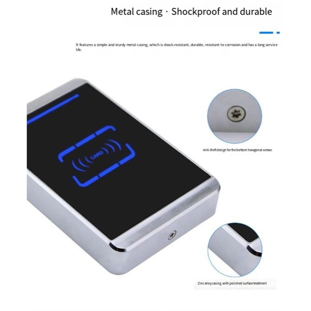 EM 125KHz -Kartenmetall -Zugangskontrollsystem 10.000 Benutzerverwaltungskarte RFID Wasserdicht