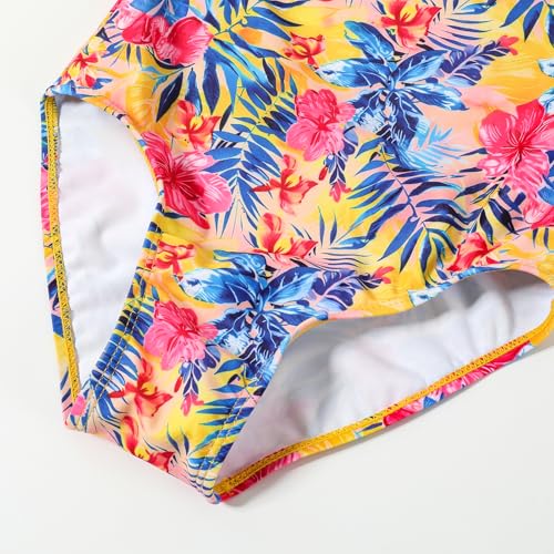 Image of Girls One Piece Swimsuit, Quick Dry Cute Bathing Suit for Kids, Comfortable Swimwear for Beach for 5-12 Years
