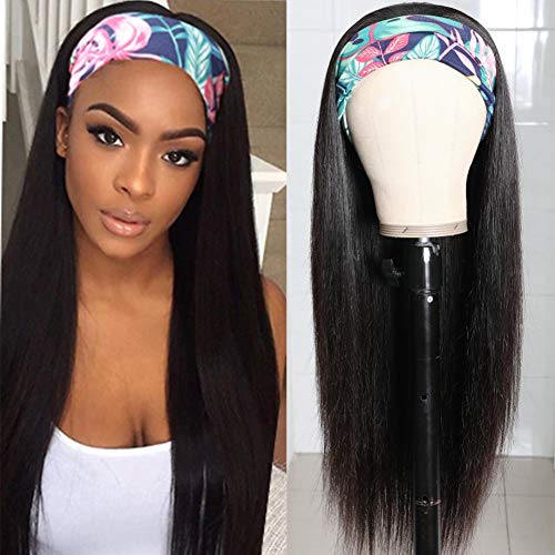 613 Blonde Human Hair Wigs Middle Part Lace Wig Brazilian Human Hair Wigs Blonde Lace Front Wig Pre Plucked With Baby Hair Transparent Lace Wig (26 inch, Headband Straight)